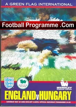 England v Hungary 1996 – Multi Autographed Signed