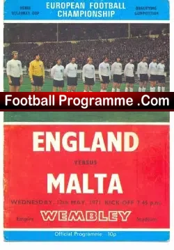 England v Malta 1971
