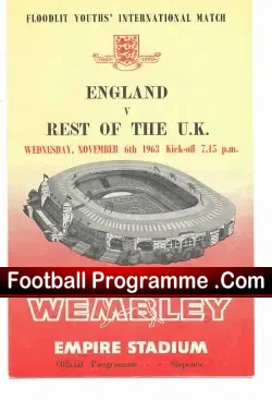 England v Rest Of UK 1963 – Wembley Final George Graham