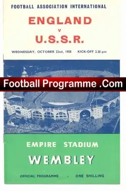 England v Russia 1958 – Sir Tom Finney Last Match