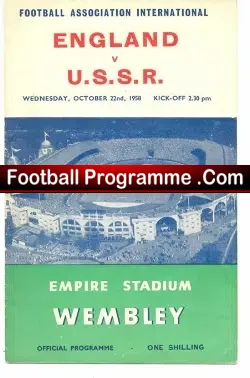 England v Russia 1958 – Tom Finney Final Game