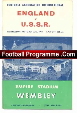England v Russia 1958 – Tom Finney Last Match