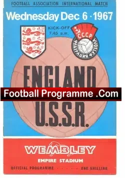 England v Russia 1967 – Cyril Knowles Debut