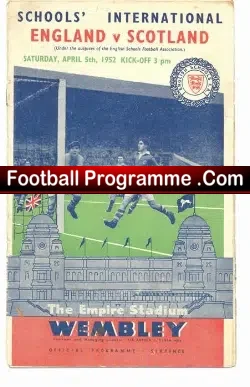 England v Scotland 1952 – Wembley – Duncan Edwards 1