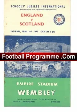England v Scotland 1954 – Schoolboys Wembley 3