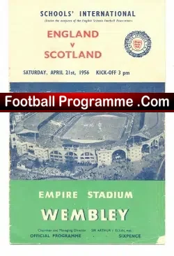 England v Scotland 1956 – Wembley + Hobbs