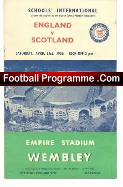 England v Scotland 1956 – Wembley Included Gaskel