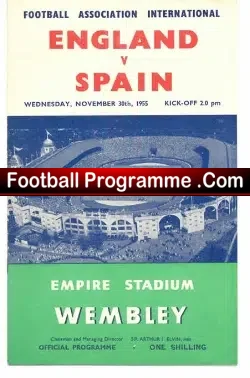 England v Spain 1955