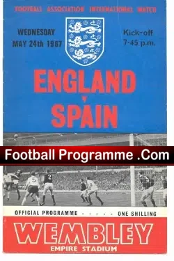 England v Spain 1967