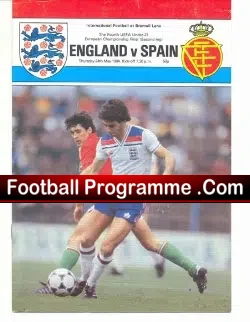 England v Spain 1984