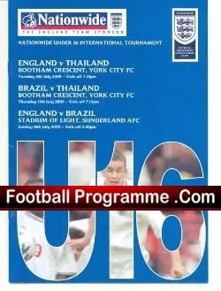 England v Thailand 2000 – Under 16 at York City