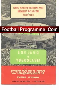 England v Yugoslavia 1966 – to clear