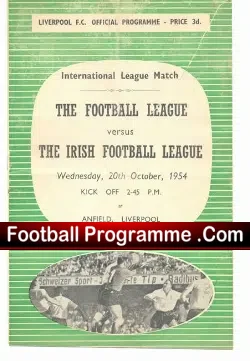 Football League v Ireland Football League 1954 – Duncan Edwards