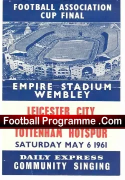 Leicester v Spurs 1961 – FA Cup Final Community Song Sheet