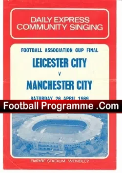 Manchester City v Leicester City 1969 Final Community Song Sheet