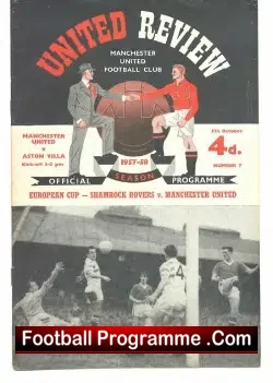 Manchester United v Aston Villa 1957