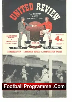 Manchester United v Aston Villa 1957