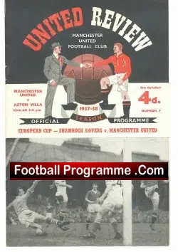 Manchester United v Aston Villa 1957