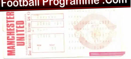 Manchester United v Birmingham City 1973 – Used Football Ticket