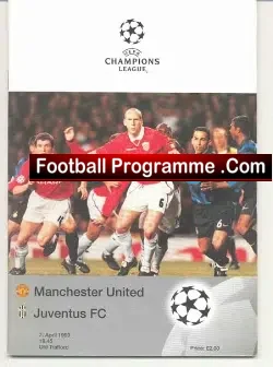 Manchester United v Juventus 1999 - football programme