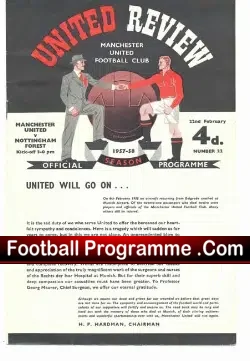 Manchester United v Nottingham Forest 1958
