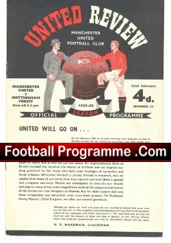 Manchester United v Nottingham Forest 1958
