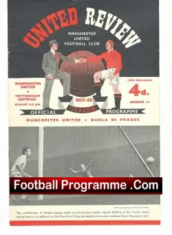 Manchester United v Tottenham 1957