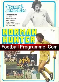 Norman Hunter Testimonial Benefit Leeds United + Team Sheet 1975