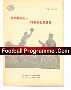 Norway v Finland 1958