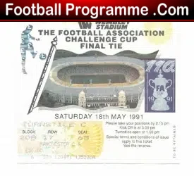 Nottingham Forest v Tottenham 1991 – FA Cup Final Ticket