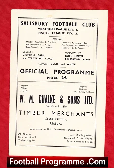 Salisbury Town v Purton 1948