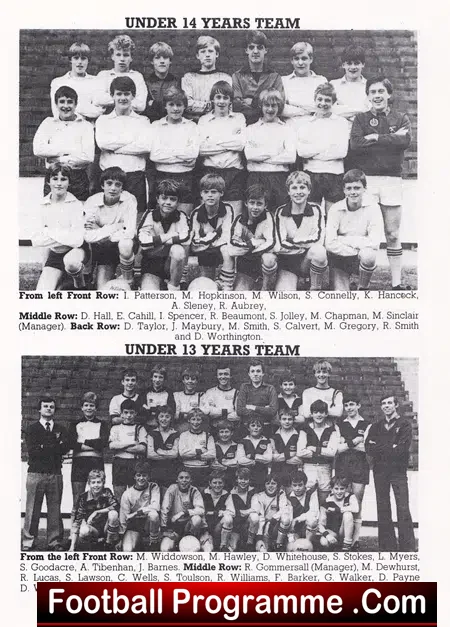 Sheffield Schools Football Association Handbook 1984 – 1985