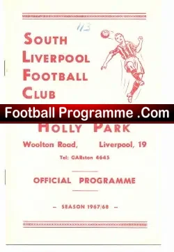 South Liverpool v Barrow 1967 – Reserves Game